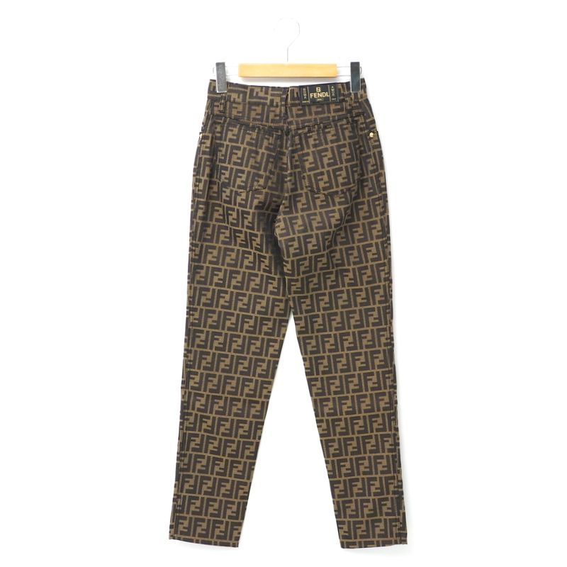 Fendi Vintage Pants Size I40 D34 Inch26 Fendi Jeans FF Double F Zucca High
