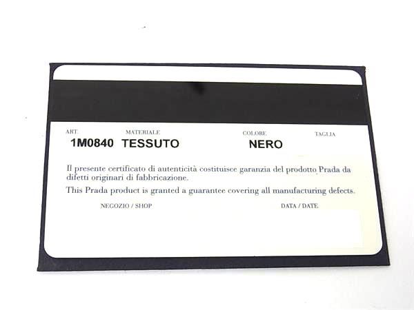 Prada 1m0840 Tessuto Nylon And Saffiano Leather Bifold Wallet Black