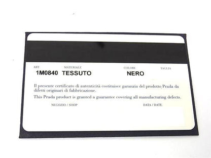 Prada 1m0840 Tessuto Nylon And Saffiano Leather Bifold Wallet Black