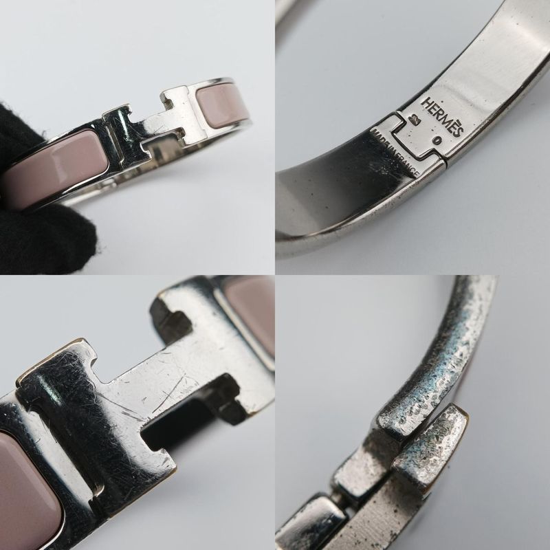 Hermes Click Clack Pink And Silver GP O