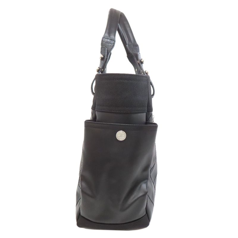 Chanel Paris Biarritz Silver Hardware Tote Bag Calf Women