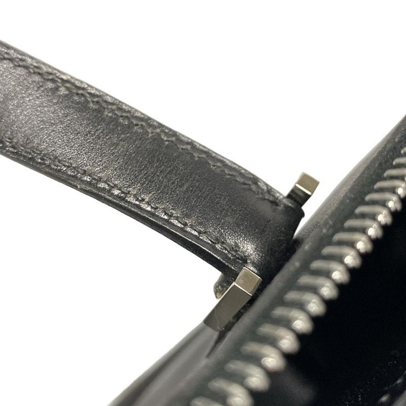 Hermes Handbag Escapada Black Silver Hardware