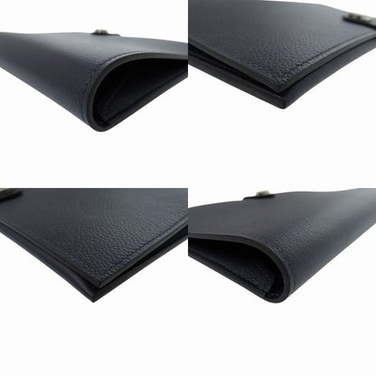 Hermes RMS Tutanman Evercolor Blue Nuit Stamped B (2023) Long Wallet 0912hermes