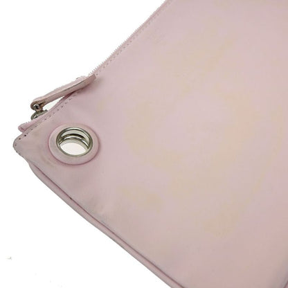 Fendi Clutch Bag Triplet Pouch Studded Black Pink Orange 35ka614