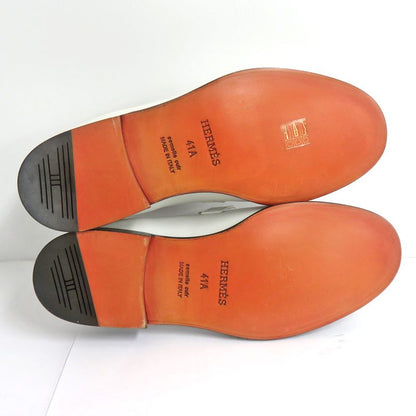Hermes Loafers - Kelly Hardware White Silver-hardware 41 26.5cm