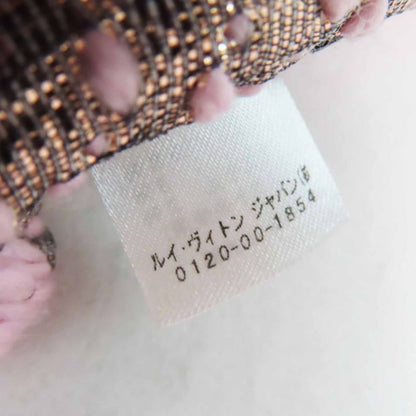 Louis Vuitton M70466 Echarpe Logomania Shine Wool Silk Rose Ballerine Fringed