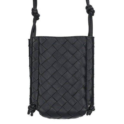Bottega Veneta Minizanotto Intrecciato Leather Shoulder Bag Men's