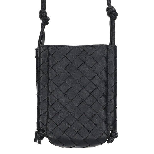 Bottega Veneta Minizanotto Intrecciato Leather Shoulder Bag Men's