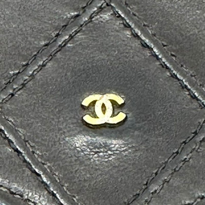Chanel 90's Coco Mark Matelassé Lambskin Coin Case Coco Mark Matelasse Lambskin