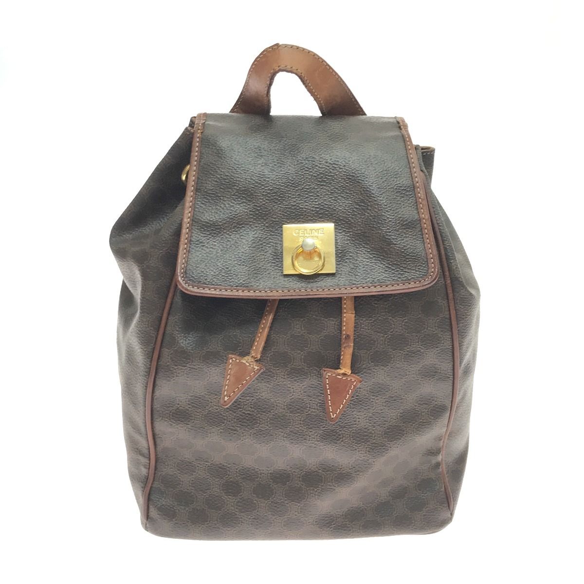 Celine Rucksack Scratch/stains Brown