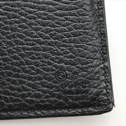 Gucci Inter Locking Leather Bifold Wallet Black