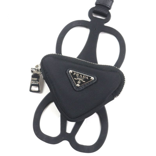 Prada 1zt054 Nylon Re-nylon Triangle Logo Neck Strap Phone Holder Cell Phone