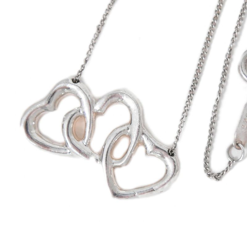 Authentic Tiffany & Co Tiffany & Co Triple Open Heart 925 Necklace Pendant