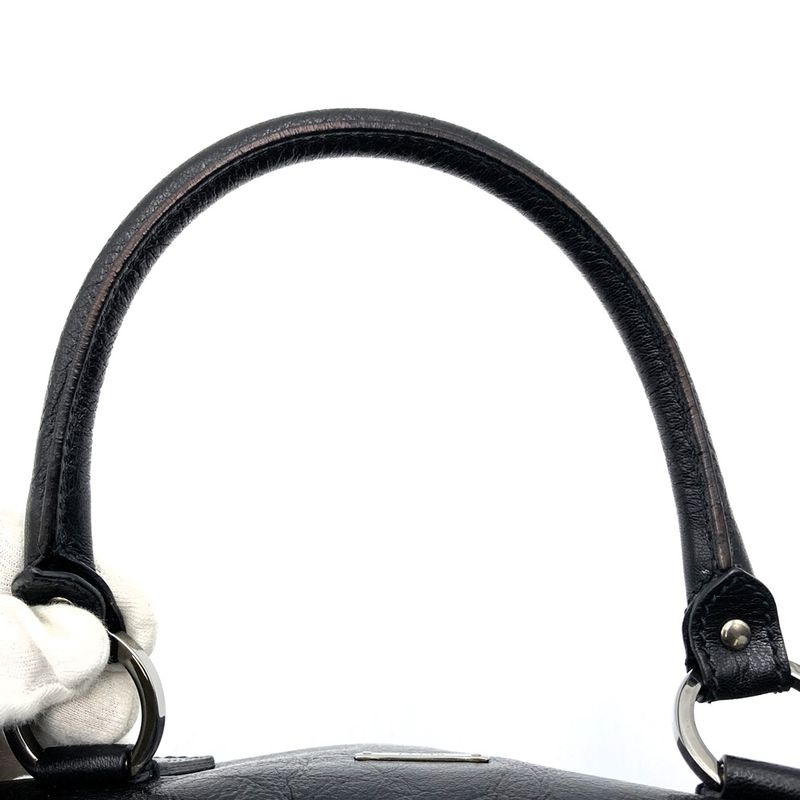 Gucci 113009 Handbag Mini Boston Leather Black Women Men Fashion