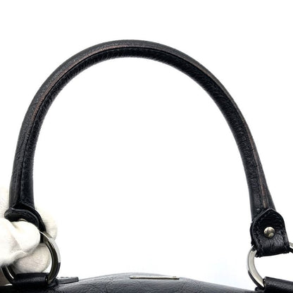 Gucci 113009 Handbag Mini Boston Leather Black Women Men Fashion