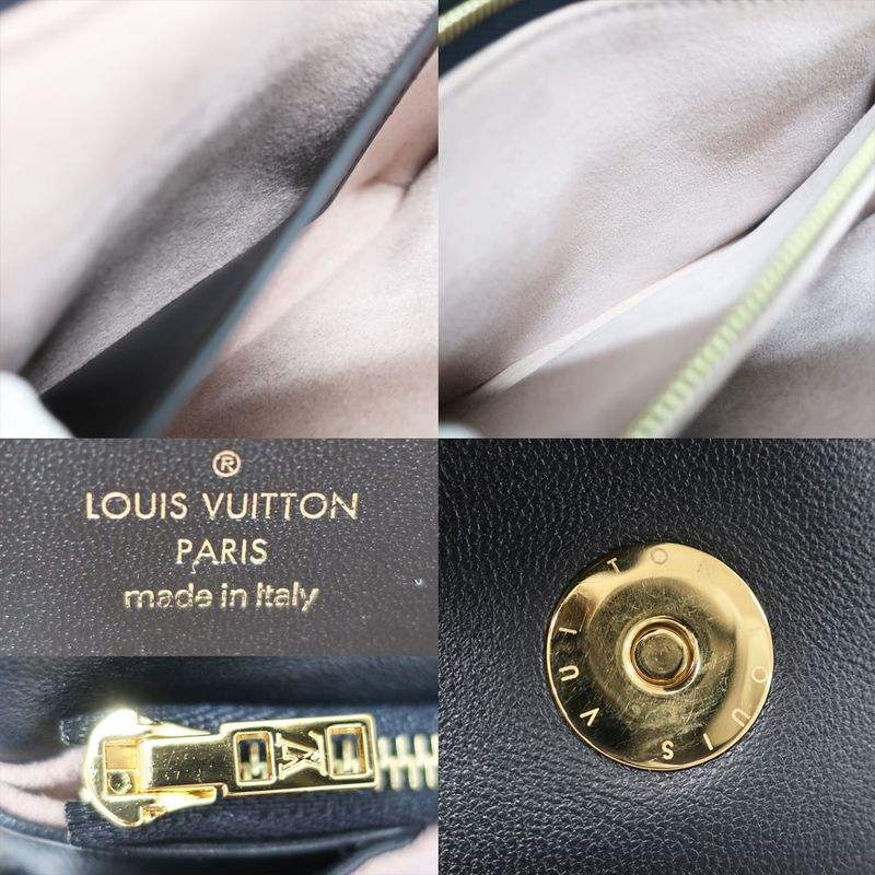 Louis Vuitton Pochette Cousin Shoulder Bag M82116 Monogram Black Gold