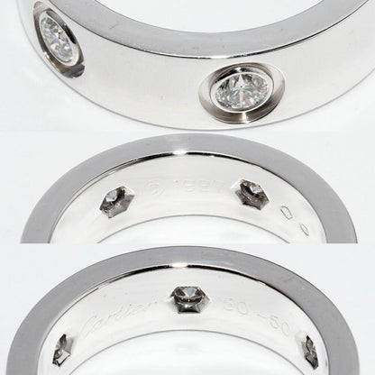 Cartier Ring 18K White Gold Diamond 6p(045ct) Love Ring Full Diamond B40260