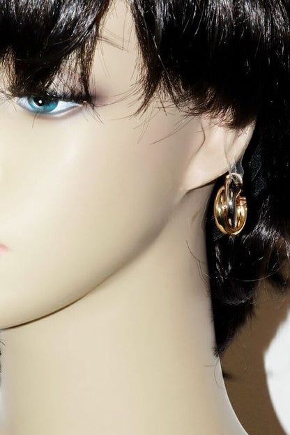 Cartier Earrings 18K Yellow Gold 18K White Gold 18K Pink Gold Trinity Earrings