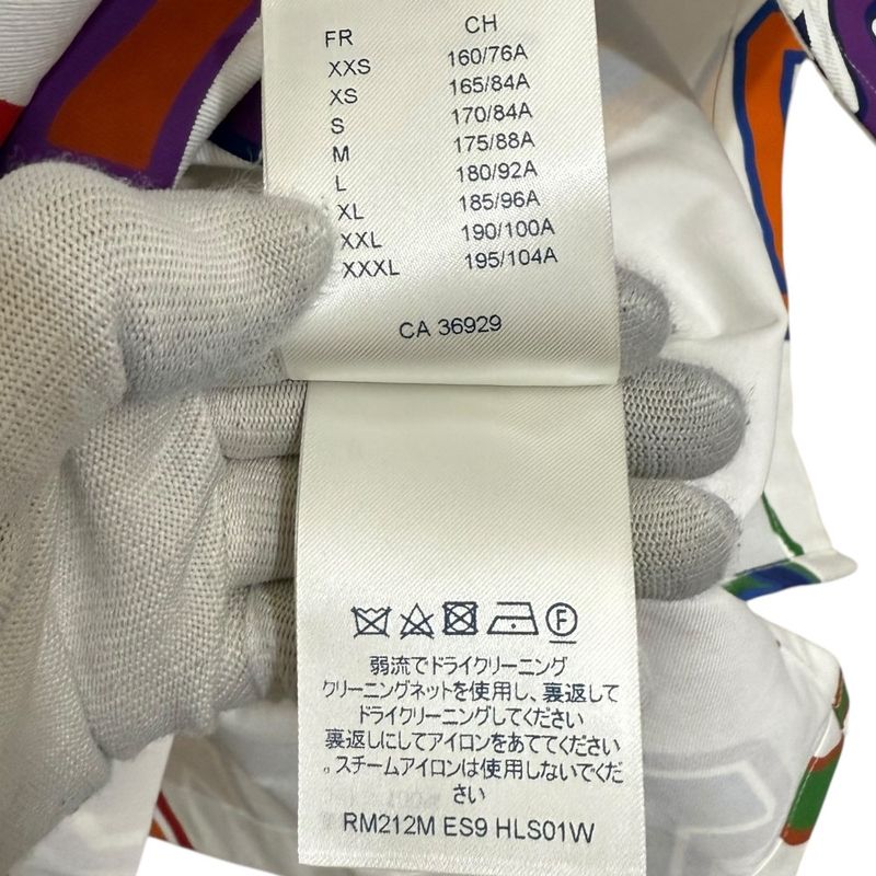 Cleaned Louis Vuitton Nba Collaboration Short Sleeve Shirt M White Men's Used