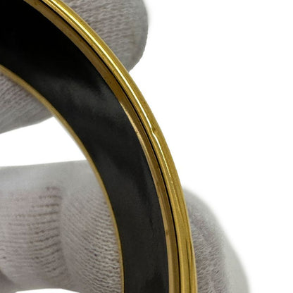 Hermes Bangle Emile GM Ladies Brand GP Black Gold Cloisonne Bangle Fashionable