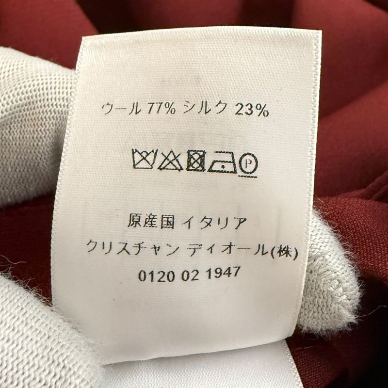 Christian Dior Silk Blend Shorts 38 Bordeaux Women's Used