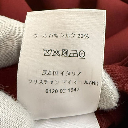 Christian Dior Silk Blend Shorts 38 Bordeaux Women's Used