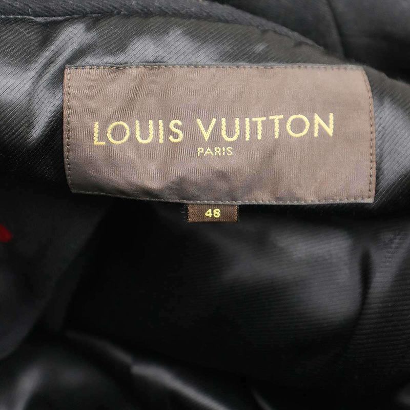 Louis Vuitton Wool P-Coat Black 48