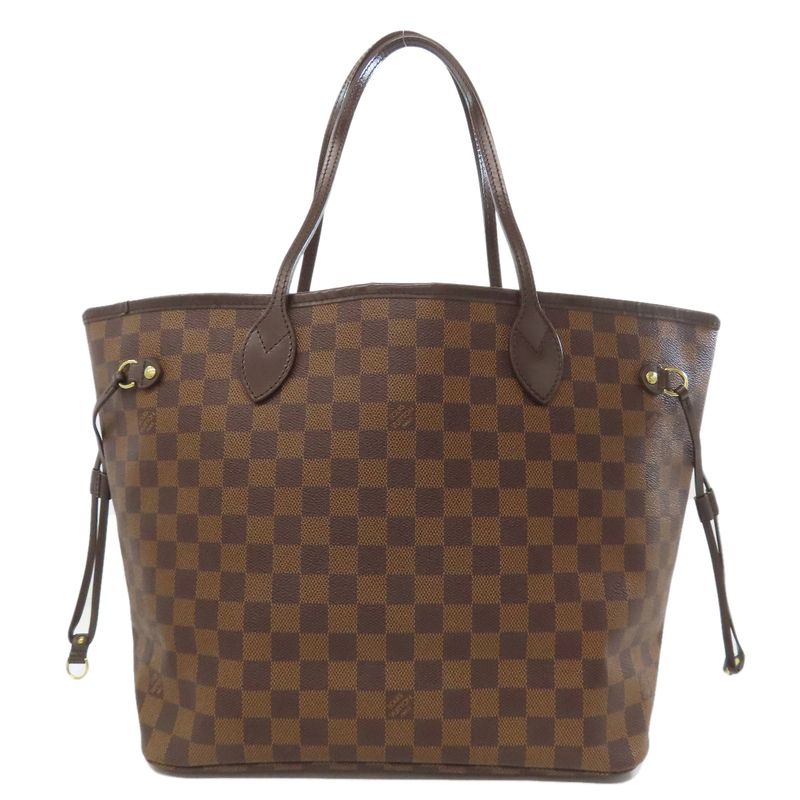 Louis Vuitton N51105 Neverfull MM Old Tote Bag Damier Canvas Women