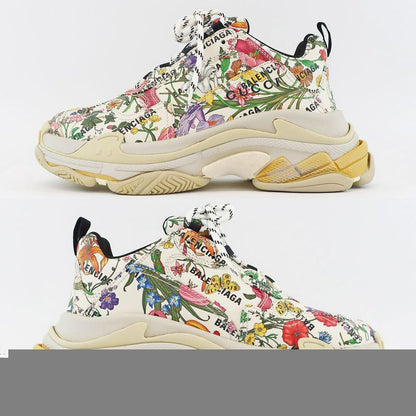 Gucci X Balenciaga Hakka Project Triple S Flora Print Notation Size