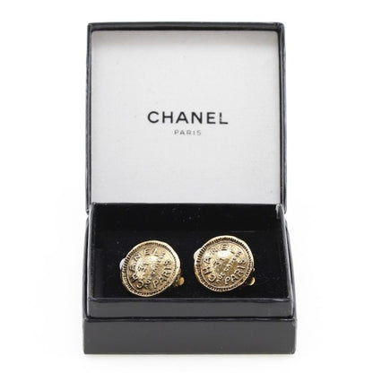 Chanel 31 RUE Cambon Vintage Gold Plated Ladies 10.2g Earrings