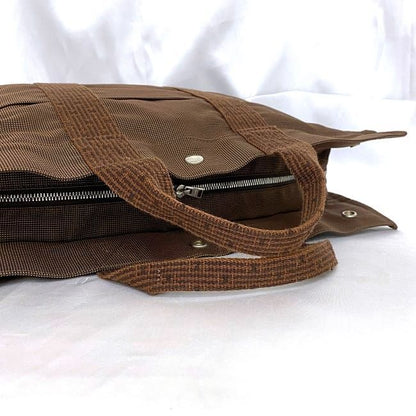 Hermes Tote Bag Tote MM Brown Her Line Excellent Condition