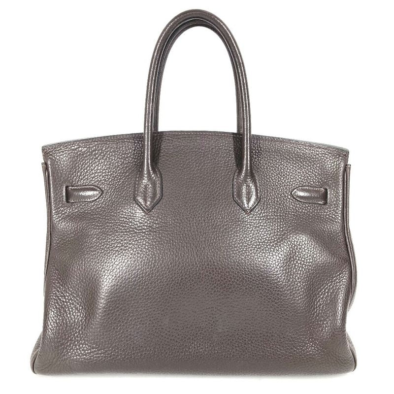 Hermes Handbag Birkin 35 Birkin 35 Taurillon Cles Mans Chocolat Brown