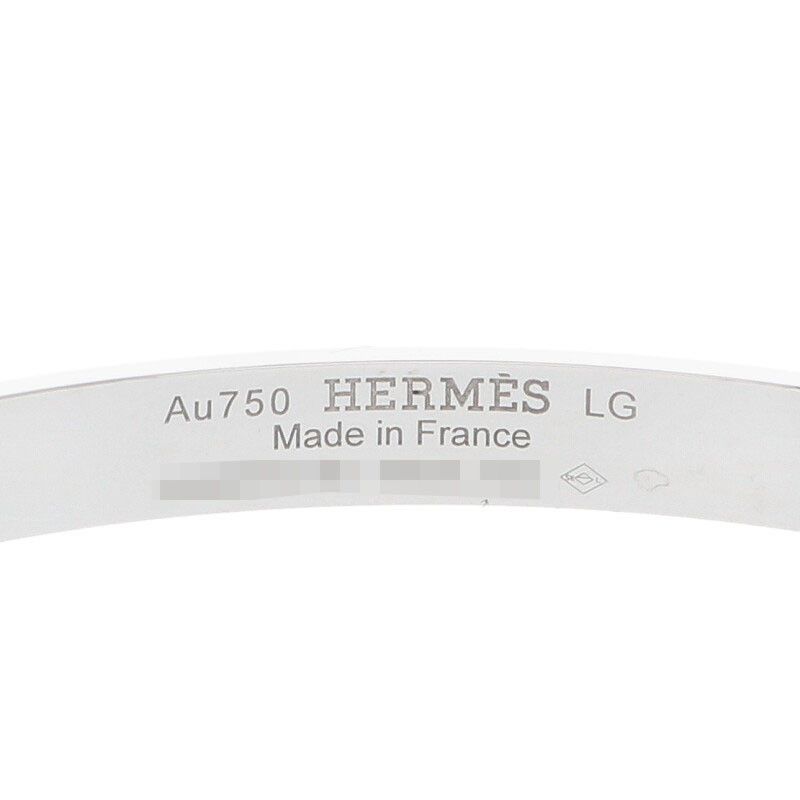 Hermes Collier De Chien Collier De Chien 18K White Gold Diamond Bracelet Men's