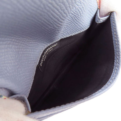 Christian DIOR Flower Card Case Leather Women