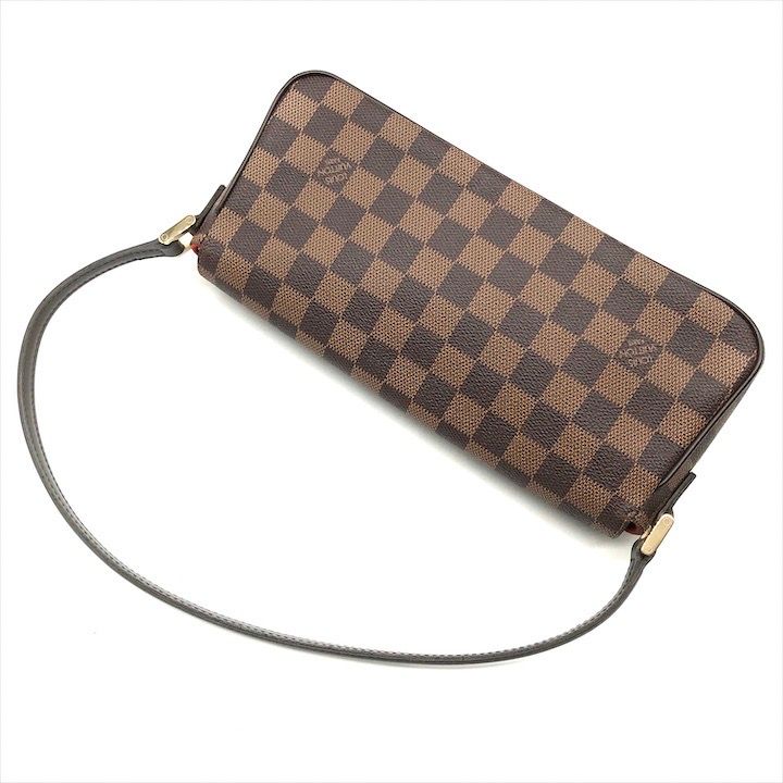 Louis Vuitton Damier Recreator Hand Shoulder Bag Brown