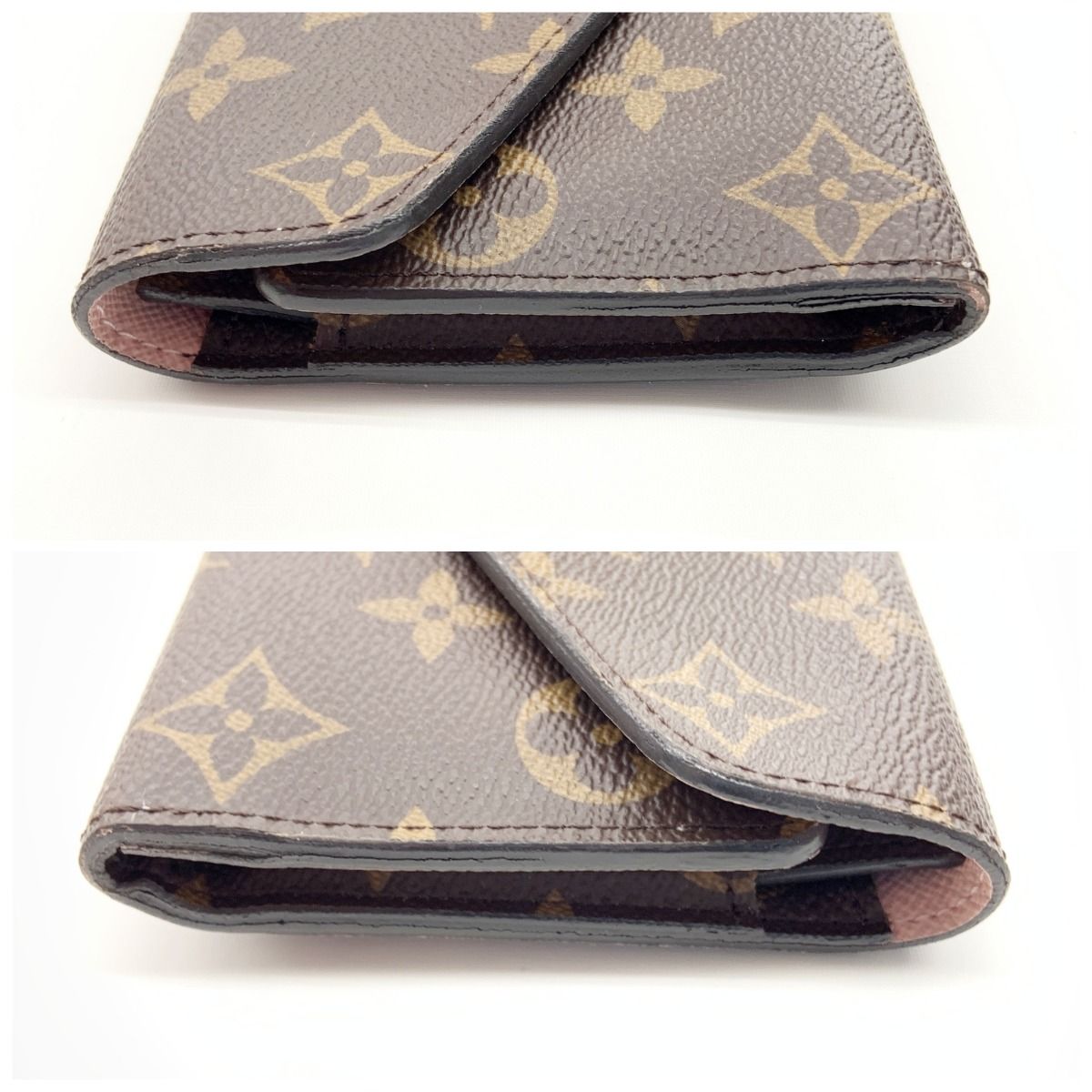 Louis Vuitton Monogram Portefeuille Josephine Trifold Long Wallet M41739 Brown