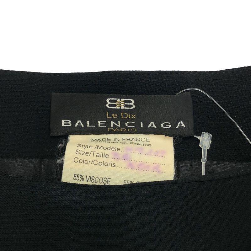 Balenciaga Vintage Sleeveless Maxi Dress Black