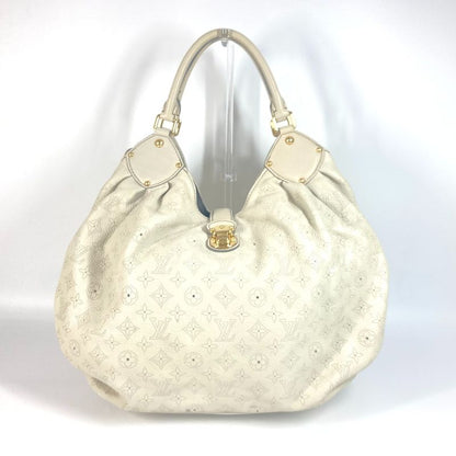 Louis Vuitton Shoulder Bag XL M95548 Monogram Mahina Leather Gris Beige