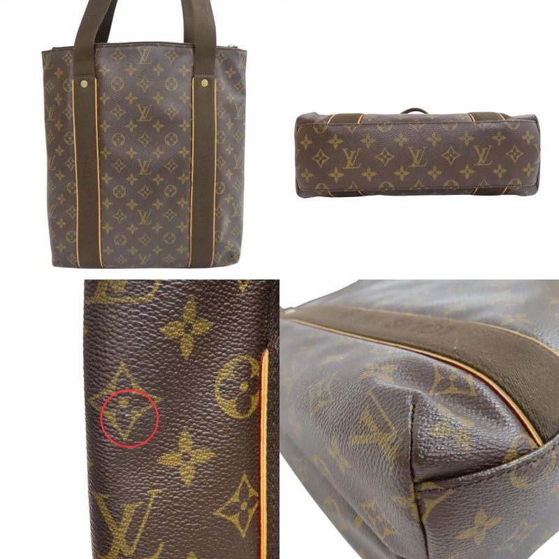 Louis Vuitton Tote Bag Cabas Bobol M53013 Monogram Brown Casual A4 Compartment