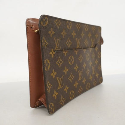 Louis Vuitton Clutch Bag Monogram Pochette Homme M51795 Brown Men Women Unisex
