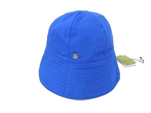 Gucci GG Marmont 100% Polyester Bucket Hat Hat Size M Men's Women's Blue
