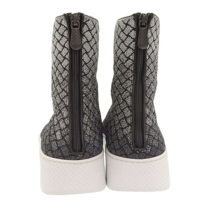 Unused Bottega Veneta Current Tag Intrecciato High Cut Short Boots 36 23cm