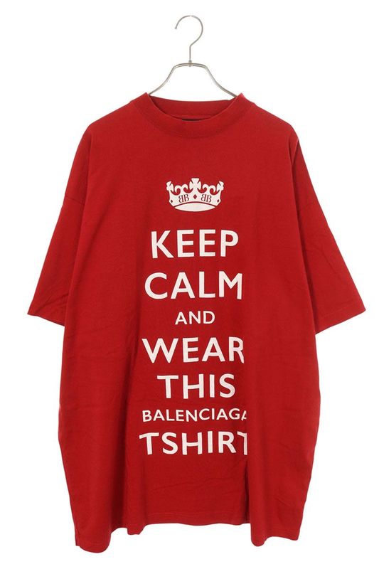 Balenciaga 787349 Trvc6 English Print Oversized T-shirt Men's 5