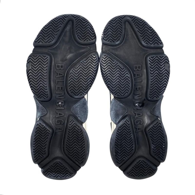 Balenciaga Sneakers Triple S 541623 41 Size Mesh Logo Green Black White Triple