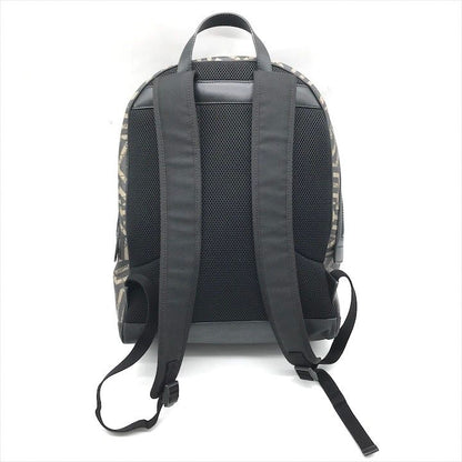 Gucci GG Supreme Ggcarre Backpack Leather Khaki Beige Black