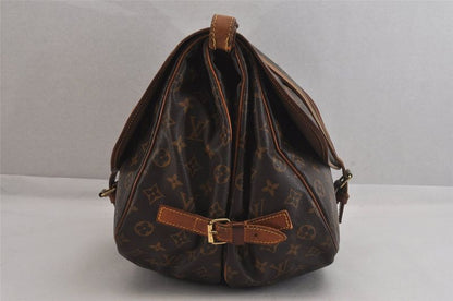 Louis Vuitton Monogram Saumur 35 Shoulder Cross Bag M42254 LV 5882m