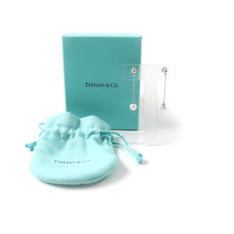 Tiffany & Co Ziegfeld Collection Drop Earrings Sv925 Fresh Water