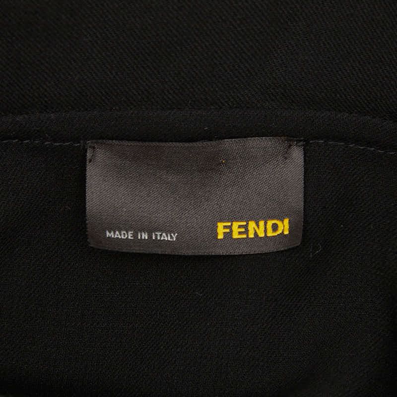 Fendi Short Sleeve Dress Size: 38 Black Wool Women's Fendi