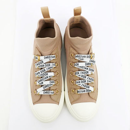 Dior Sneakers Size 37 1 2 High Cut Lace Logo Women's Shoes