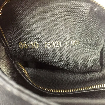 Fendi Ff Logo Hardware Nylon X Leather Bag 15321 Black